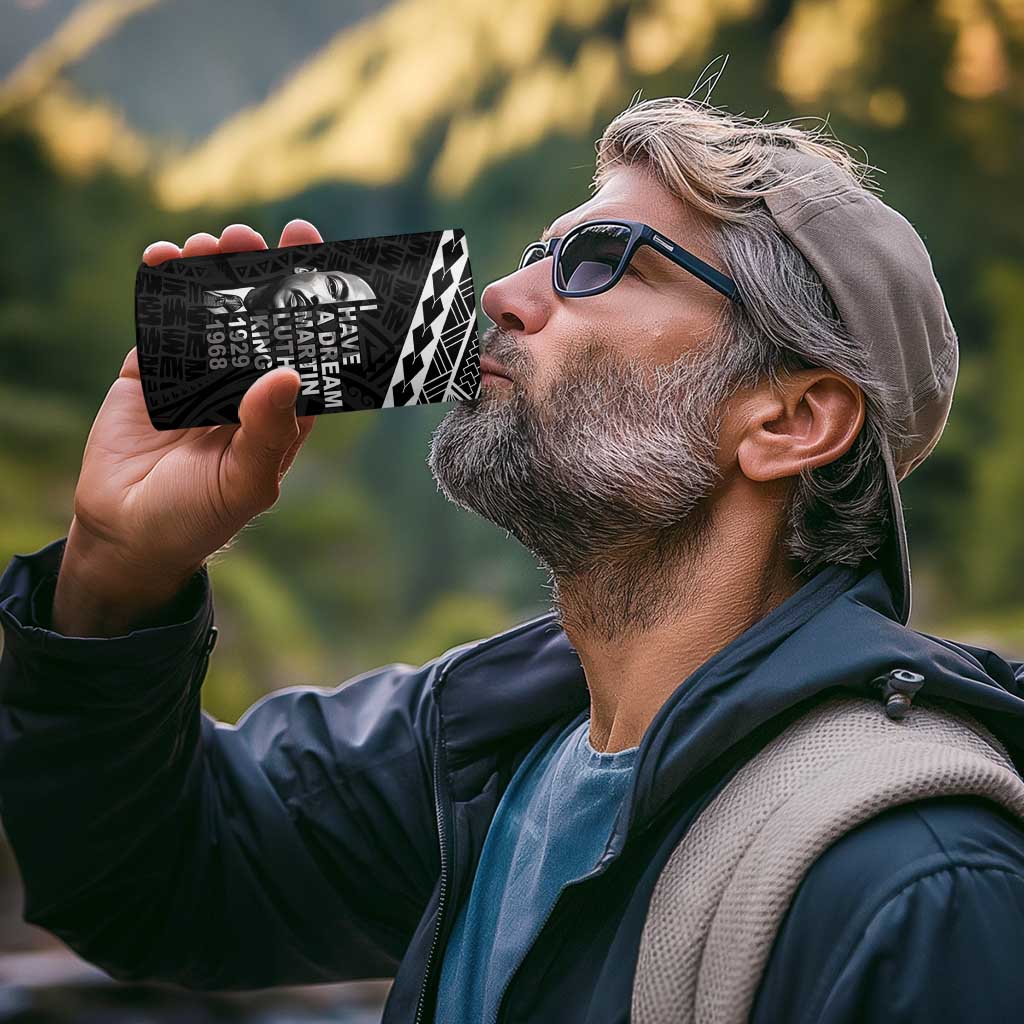 American Samoa MLK Day 4 in 1 Can Cooler Tumbler Polynesian Style