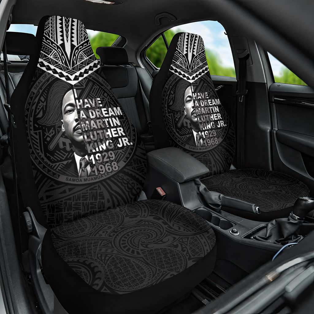 American Samoa MLK Day Car Seat Cover Polynesian Style