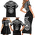 American Samoa MLK Day Family Matching Short Sleeve Bodycon Dress and Hawaiian Shirt Polynesian Style