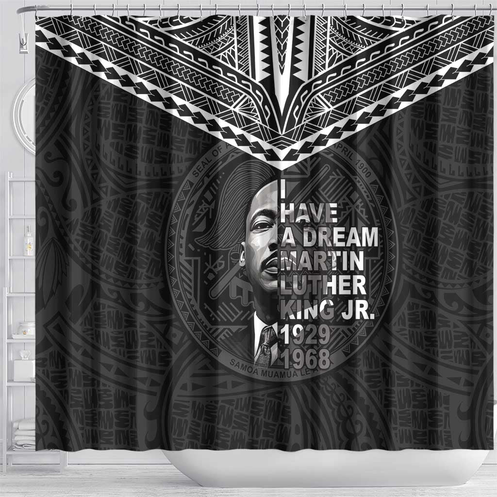 American Samoa MLK Day Shower Curtain Polynesian Style