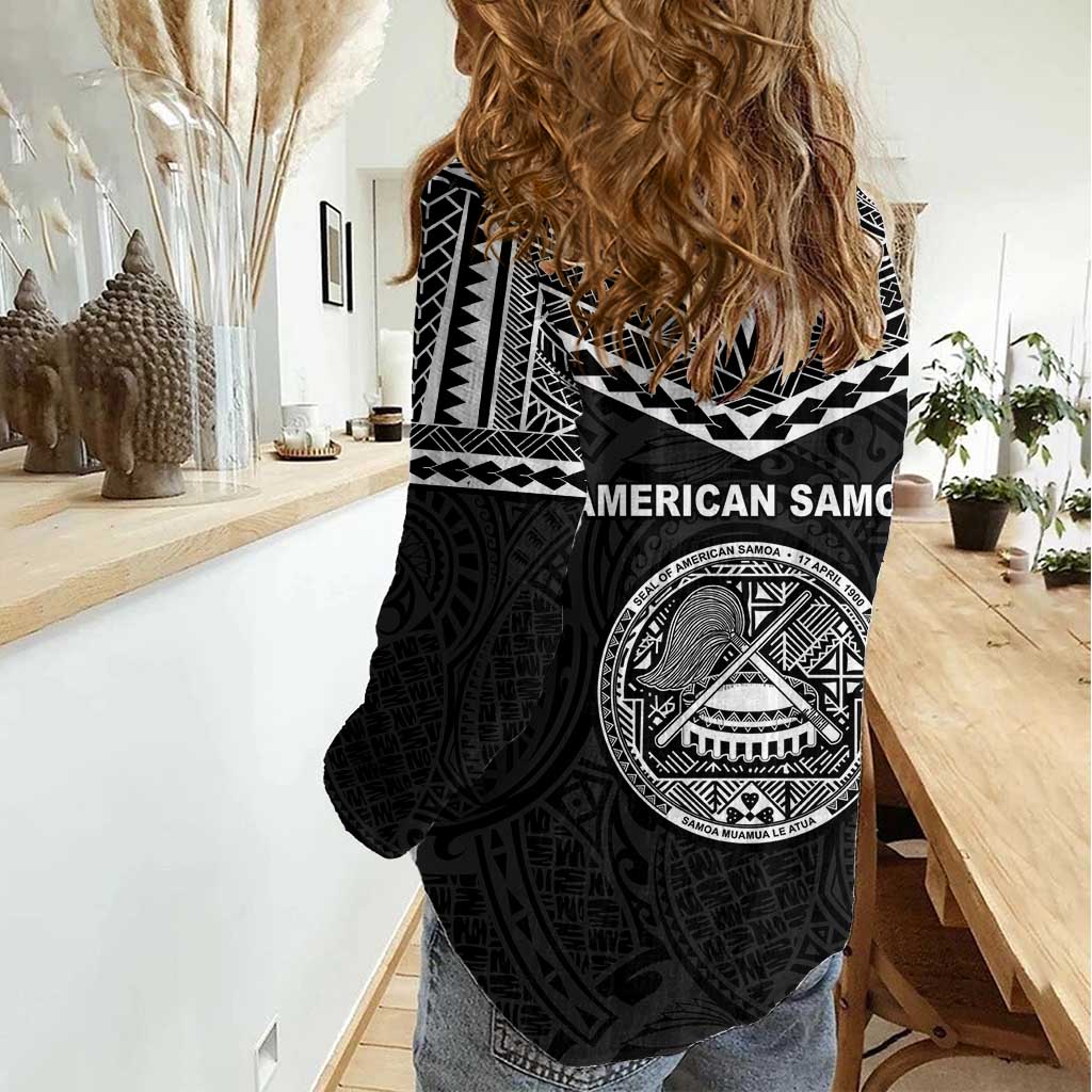 American Samoa MLK Day Women Casual Shirt Polynesian Style