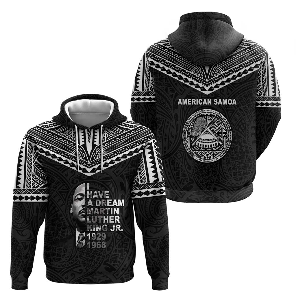 American Samoa MLK Day Zip Hoodie Polynesian Style