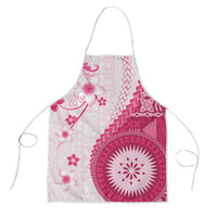 Bula Fiji Apron Pink Plumeria Masi Tapa Pattern LT05 Pink - Polynesian Pride