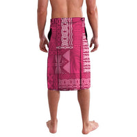 Bula Fiji Lavalava Pink Plumeria Masi Tapa Pattern LT05 - Polynesian Pride