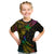 Personalised New Zealand Wellington Pride Kid T Shirt Rainbow Silver Fern Paua Shell LT05 Black - Polynesian Pride