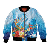 Polynesia Humpback Whale Bomber Jacket Ocean Style