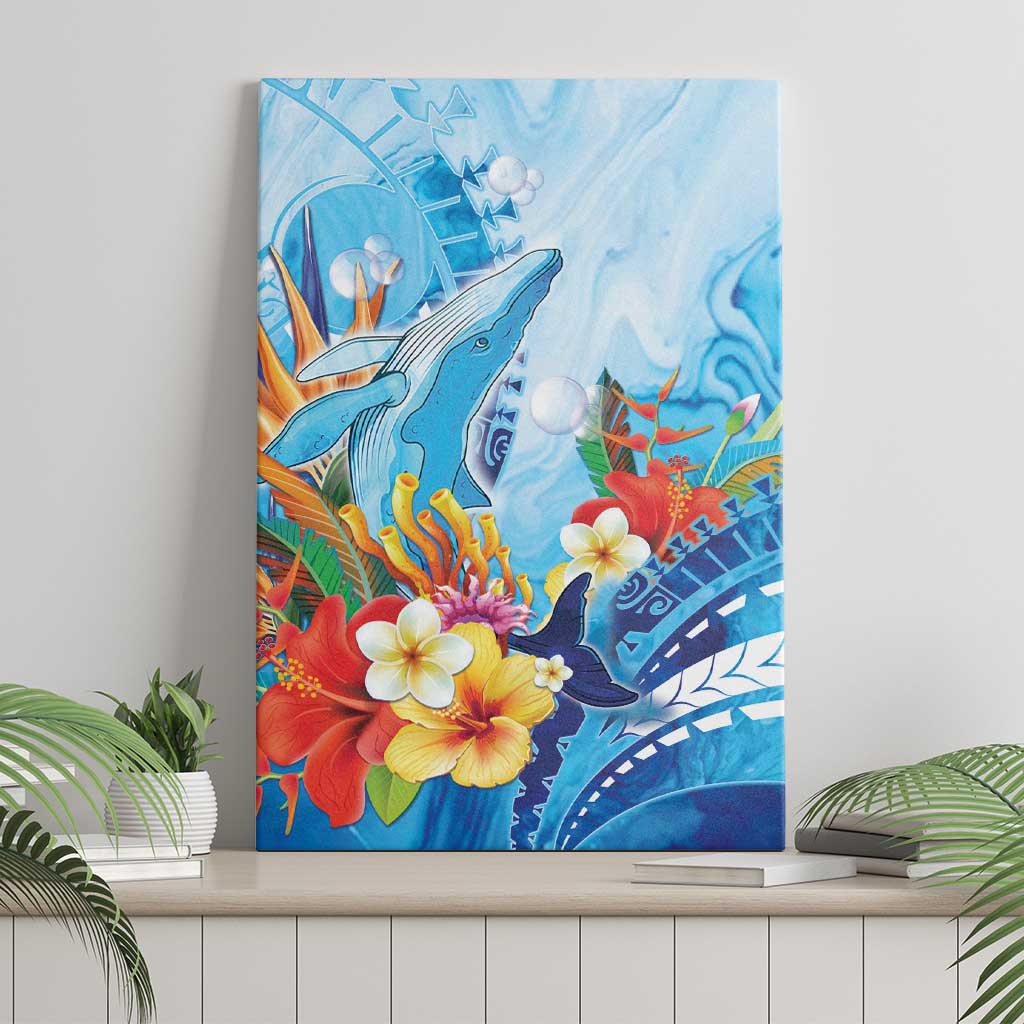 Polynesia Humpback Whale Canvas Wall Art Ocean Style LT05 - Polynesian Pride