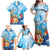 Polynesia Humpback Whale Family Matching Off Shoulder Maxi Dress and Hawaiian Shirt Ocean Style