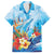 Polynesia Humpback Whale Family Matching Off Shoulder Maxi Dress and Hawaiian Shirt Ocean Style