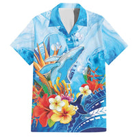 Polynesia Humpback Whale Hawaiian Shirt Ocean Style LT05 Blue - Polynesian Pride