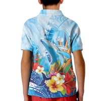 Polynesia Humpback Whale Kid Polo Shirt Ocean Style