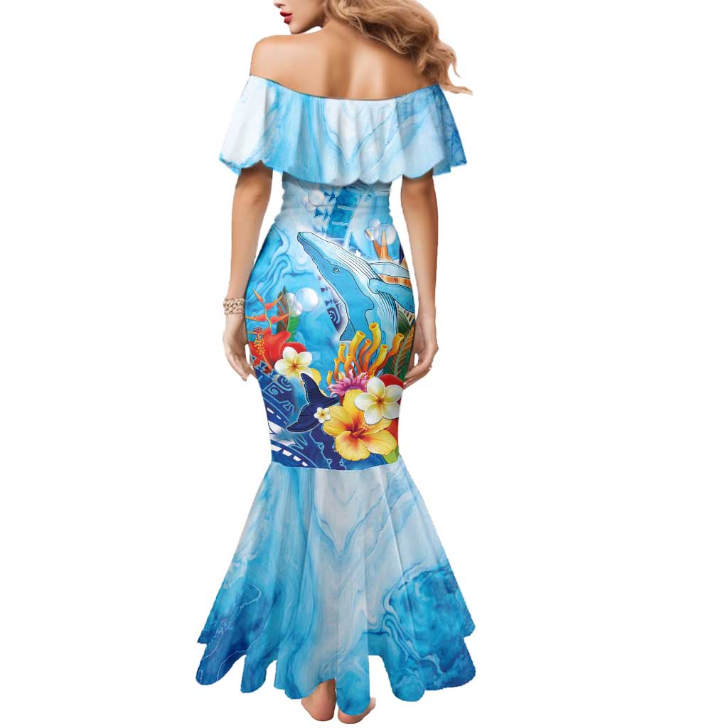 Polynesia Humpback Whale Mermaid Dress Ocean Style