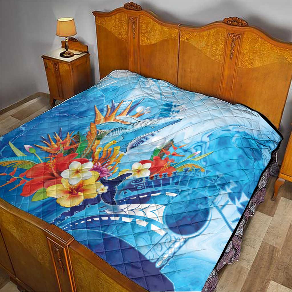 Polynesia Humpback Whale Quilt Ocean Style