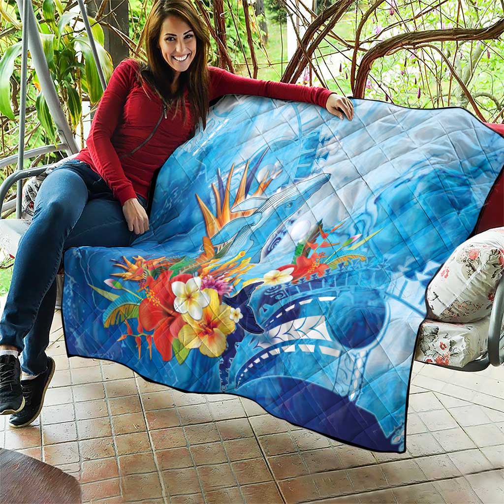 Polynesia Humpback Whale Quilt Ocean Style