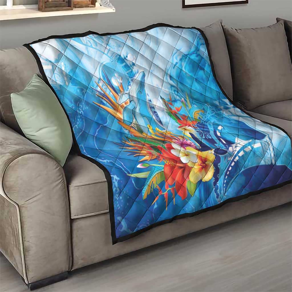 Polynesia Humpback Whale Quilt Ocean Style