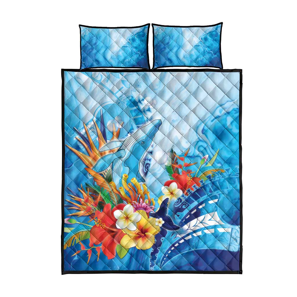 Polynesia Humpback Whale Quilt Bed Set Ocean Style LT05 - Polynesian Pride