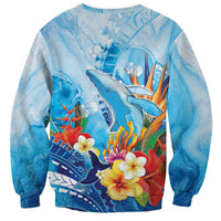 Polynesia Humpback Whale Sweatshirt Ocean Style LT05 - Polynesian Pride