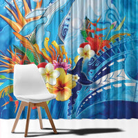Polynesia Humpback Whale Window Curtain Ocean Style LT05 - Polynesian Pride