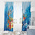 Polynesia Humpback Whale Window Curtain Ocean Style