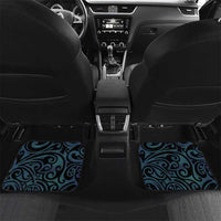 New Zealand Tui Bird Car Mats Maori Koru With Kowhai Flowers