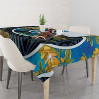 New Zealand Tui Bird Tablecloth Maori Koru With Kowhai Flowers LT05 - Polynesian Pride