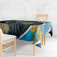 New Zealand Tui Bird Tablecloth Maori Koru With Kowhai Flowers LT05 - Polynesian Pride
