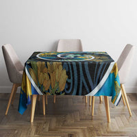New Zealand Tui Bird Tablecloth Maori Koru With Kowhai Flowers LT05 - Polynesian Pride