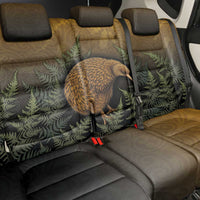 New Zealand Kiwi Bird Back Car Seat Cover Silver Fern Mix Maori Pattern LT05 - Polynesian Pride
