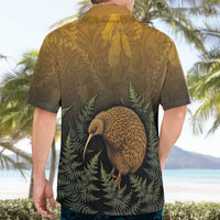 New Zealand Kiwi Bird Hawaiian Shirt Silver Fern Mix Maori Pattern LT05 - Polynesian Pride