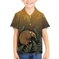 New Zealand Kiwi Bird Hawaiian Shirt Silver Fern Mix Maori Pattern LT05 - Polynesian Pride