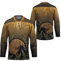 New Zealand Kiwi Bird Hockey Jersey Silver Fern Mix Maori Pattern LT05 - Polynesian Pride