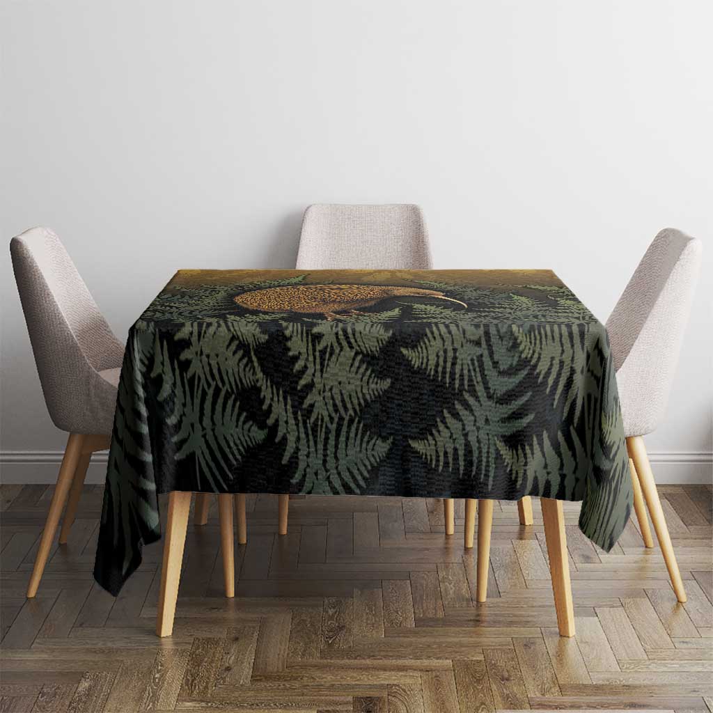 New Zealand Kiwi Bird Tablecloth Silver Fern Mix Maori Pattern LT05 - Polynesian Pride