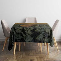 New Zealand Kiwi Bird Tablecloth Silver Fern Mix Maori Pattern LT05 - Polynesian Pride