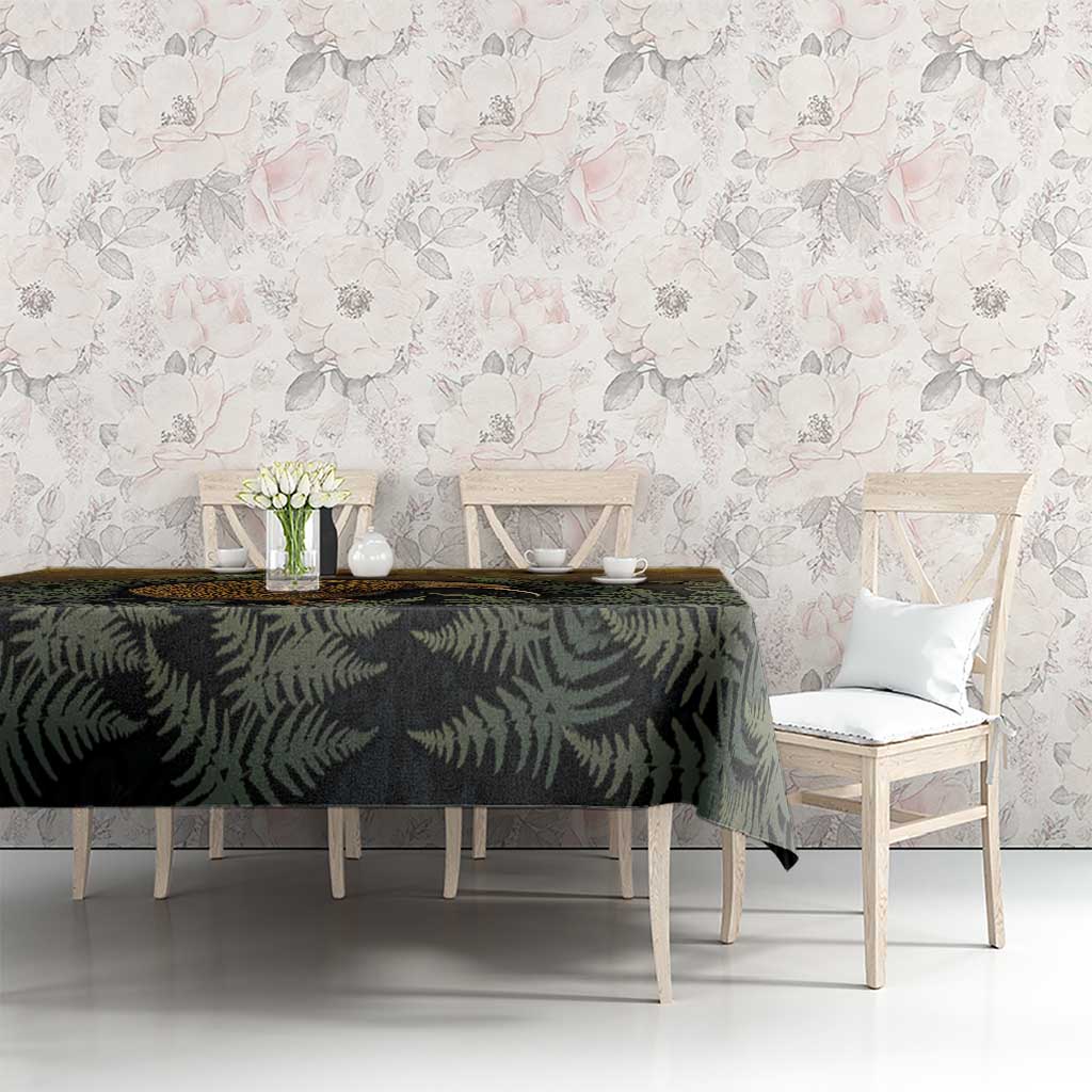 New Zealand Kiwi Bird Tablecloth Silver Fern Mix Maori Pattern LT05 - Polynesian Pride