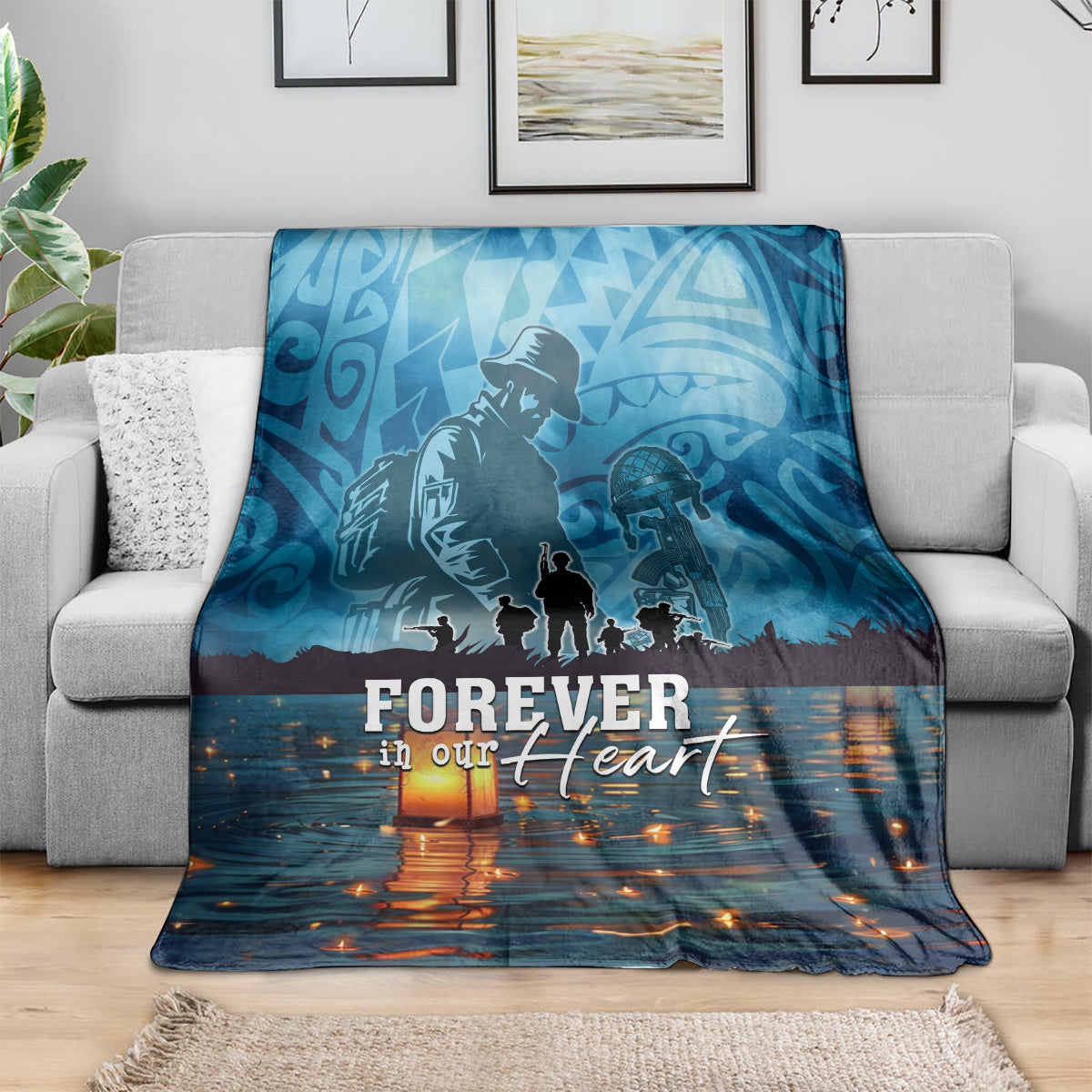 Hawaii Memorial Day Lantern Floating Blanket Always In Our Hearts LT05 - Polynesian Pride