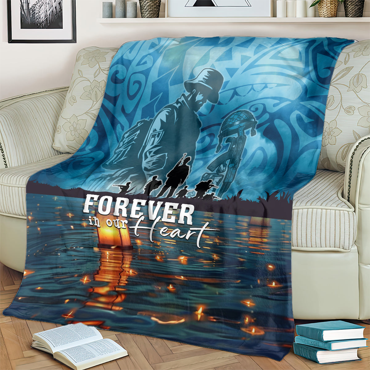 Hawaii Memorial Day Lantern Floating Blanket Always In Our Hearts LT05 - Polynesian Pride