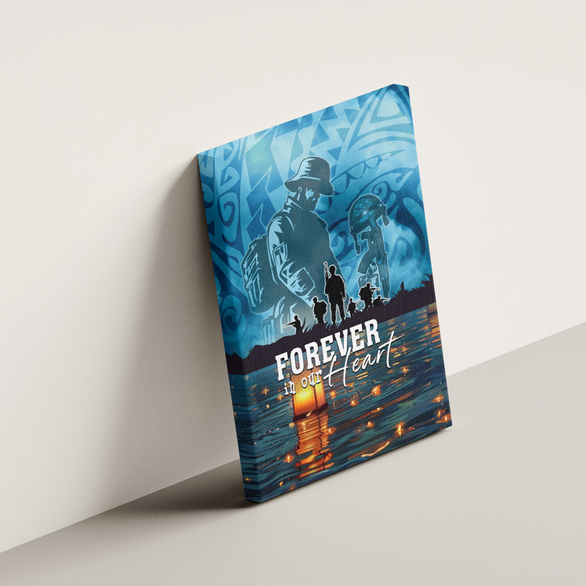 Hawaii Memorial Day Lantern Floating Canvas Wall Art Always In Our Hearts LT05 - Polynesian Pride