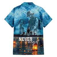 Hawaii Memorial Day Lantern Floating Family Matching Off Shoulder Maxi Dress and Hawaiian Shirt Always In Our Hearts