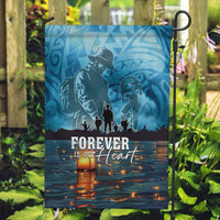 Hawaii Memorial Day Lantern Floating Garden Flag Always In Our Hearts LT05 Garden Flag Blue - Polynesian Pride