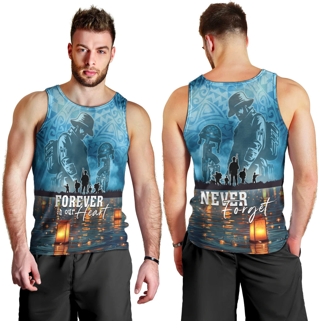 Hawaii Memorial Day Lantern Floating Men Tank Top Always In Our Hearts LT05 - Polynesian Pride