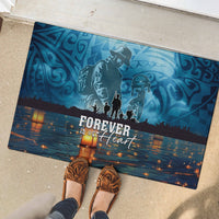 Hawaii Memorial Day Lantern Floating Rubber Doormat Always In Our Hearts LT05 - Polynesian Pride