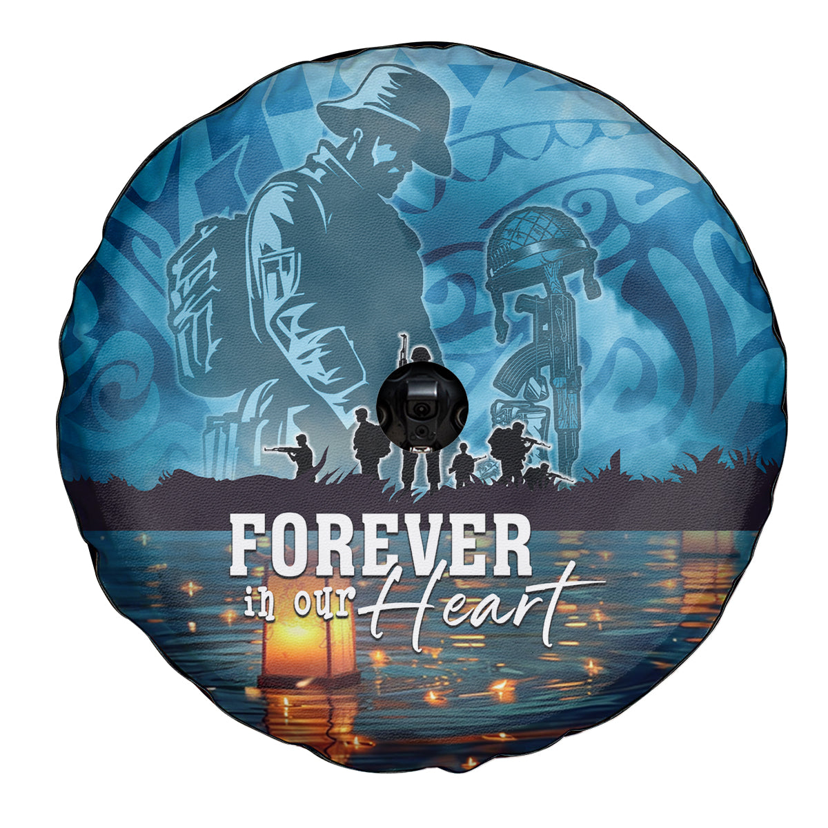 Hawaii Memorial Day Lantern Floating Spare Tire Cover Always In Our Hearts LT05 - Polynesian Pride