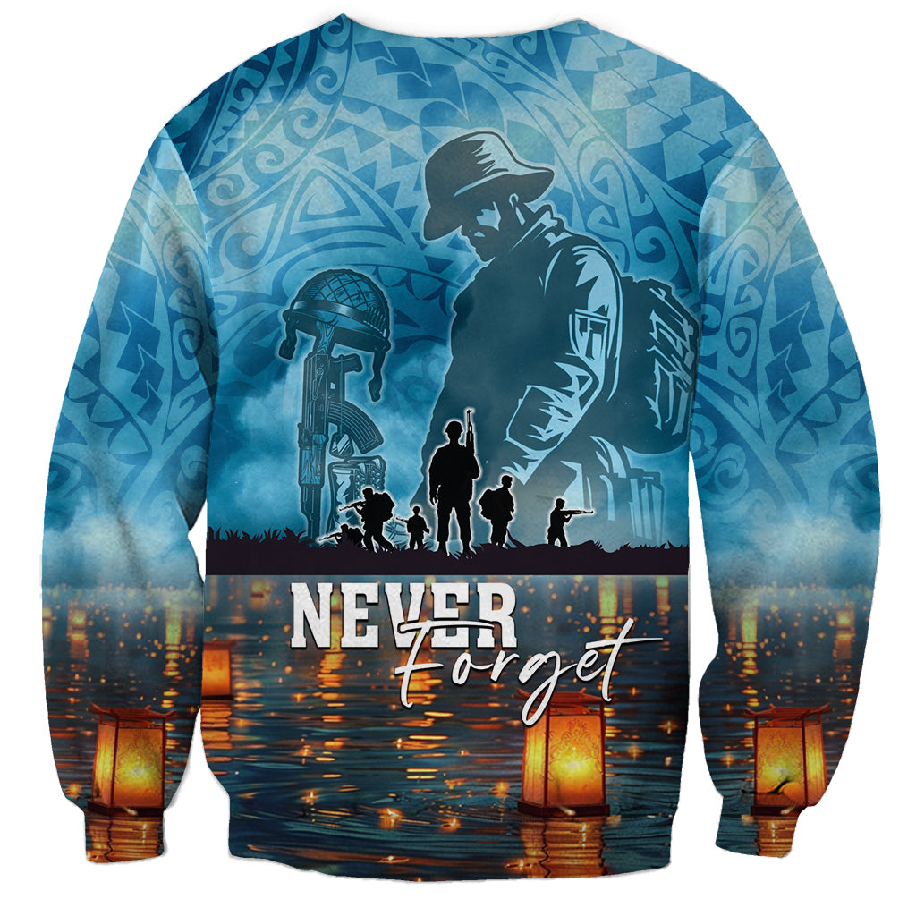 Hawaii Memorial Day Lantern Floating Sweatshirt Always In Our Hearts LT05 - Polynesian Pride