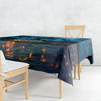 Hawaii Memorial Day Lantern Floating Tablecloth Always In Our Hearts LT05 - Polynesian Pride