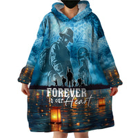 Hawaii Memorial Day Lantern Floating Wearable Blanket Hoodie Always In Our Hearts LT05 - Polynesian Pride