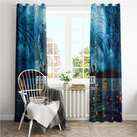 Hawaii Memorial Day Lantern Floating Window Curtain Always In Our Hearts LT05 - Polynesian Pride