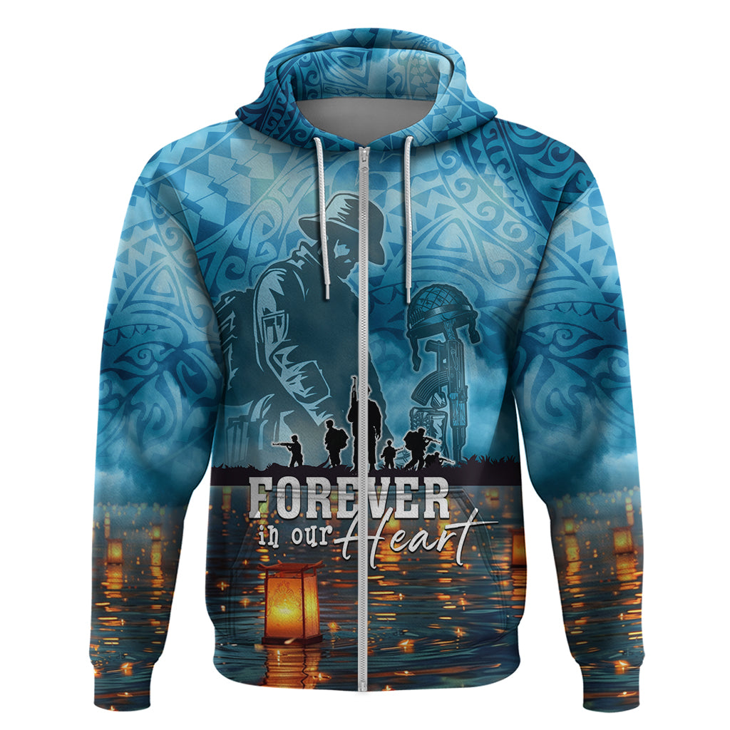 Hawaii Memorial Day Lantern Floating Zip Hoodie Always In Our Hearts
