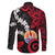 Tahiti Heiva Festival Family Matching Puletasi and Hawaiian Shirt Floral Pattern With Coat Of Arms