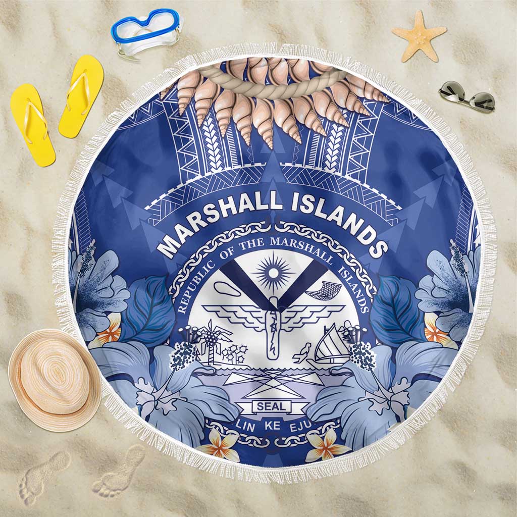 Marshall Islands Jemenei Day Beach Blanket Polynesian Tribal Tattoo Seashell Necklace