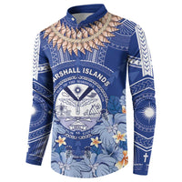Marshall Islands Jemenei Day Button Sweatshirt Polynesian Tribal Tattoo Seashell Necklace